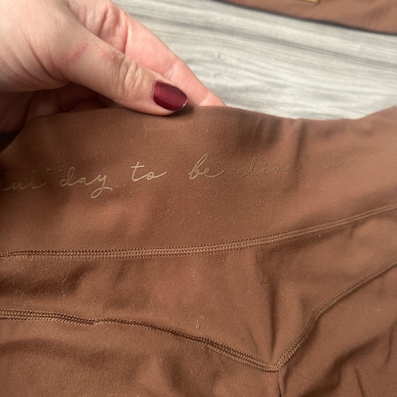 Gymshark x Whitney Simmons Brown Athletic Crop Tank Top and Shorts Set Size M - Picture 5 of 11